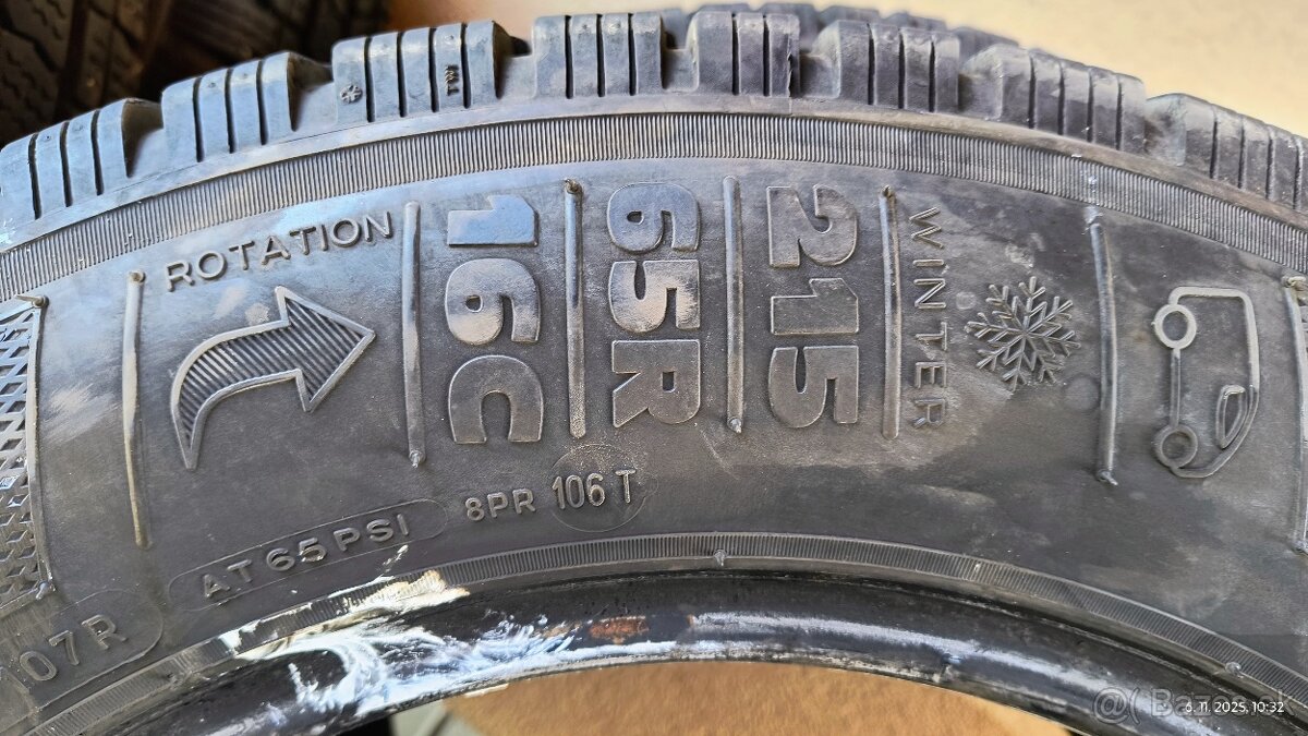 Kleber winter zimne dodavka 215/65R16C