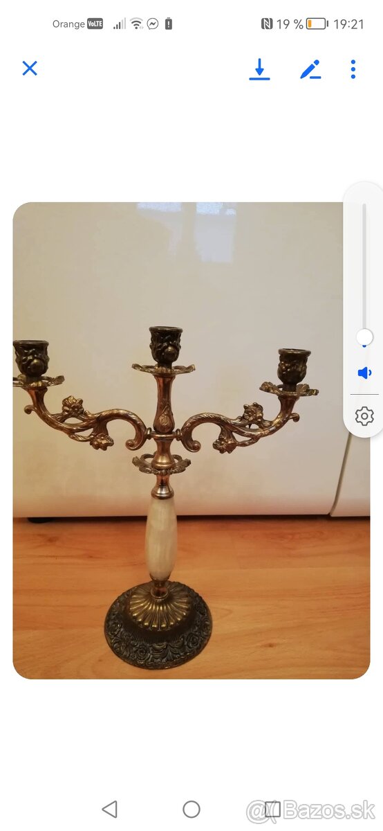 Starožitný svietnik