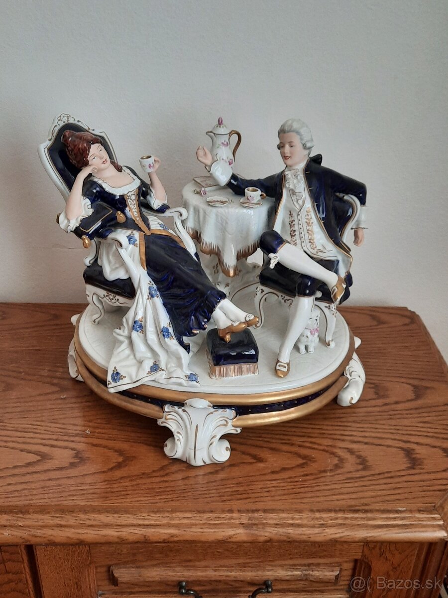 predám porcelán značky ROYAL DUX pohoda pri čaji