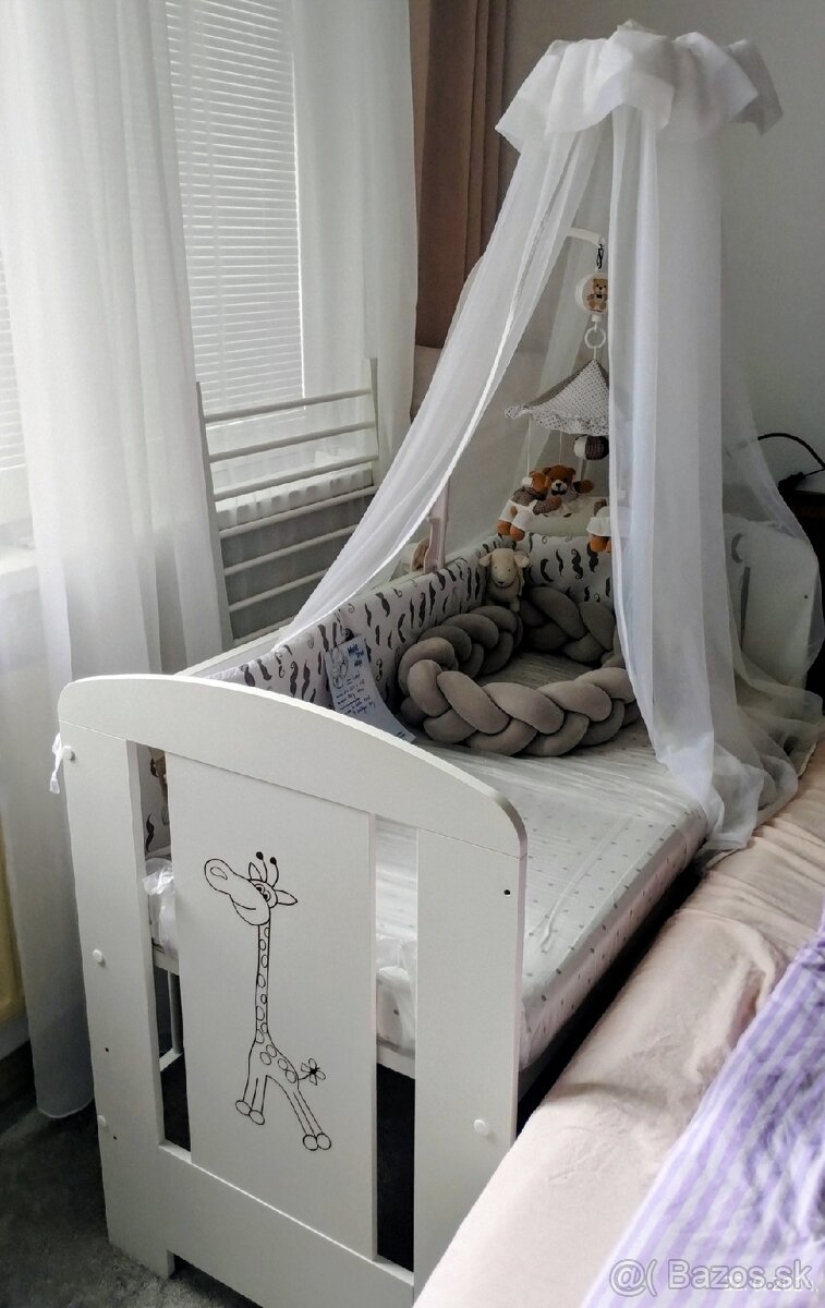 Detská postieľka+ príslušenstvo