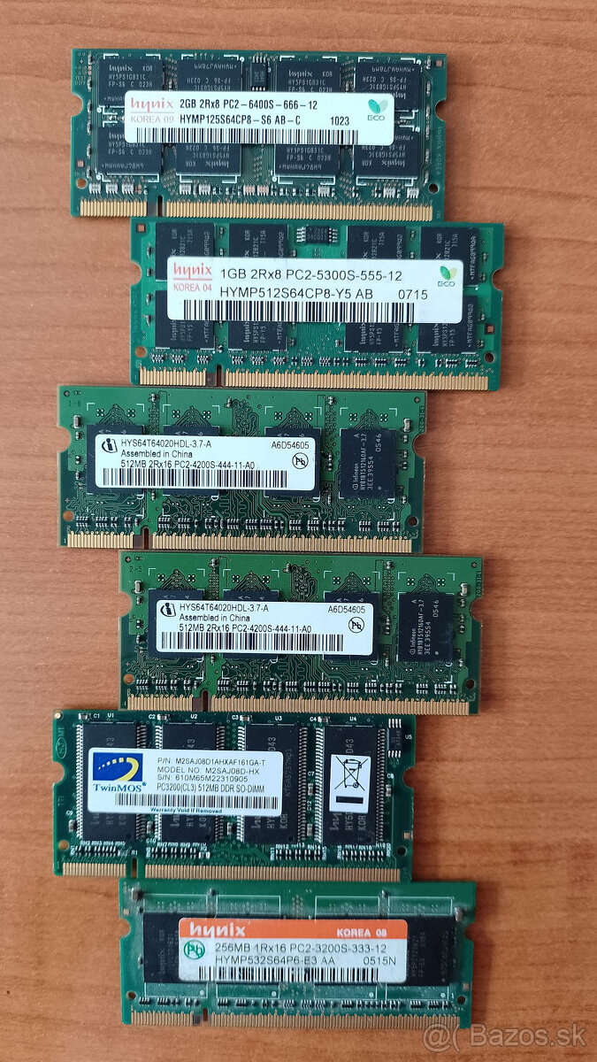 DDR 3 a DDR 2 predám