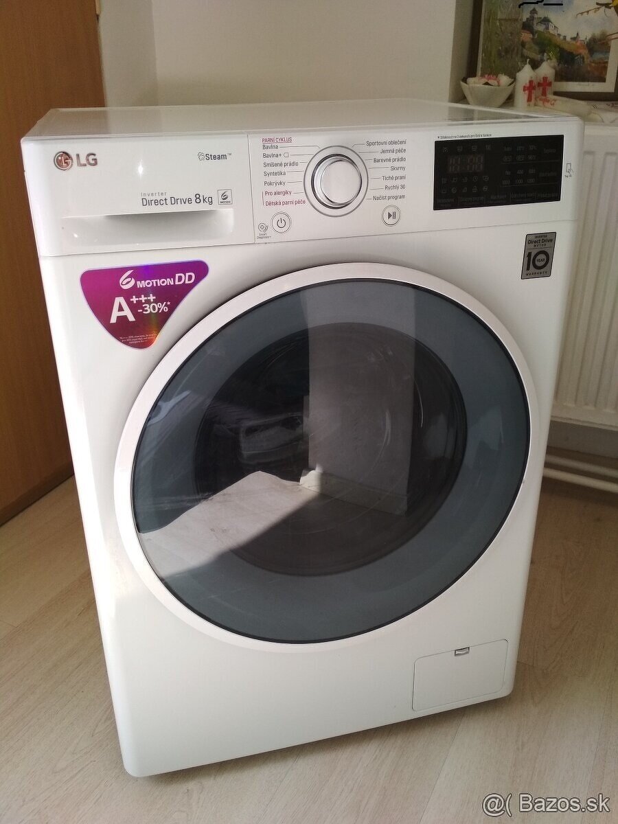 Práčka LG, 8kg, 1200 ot./min, A+++