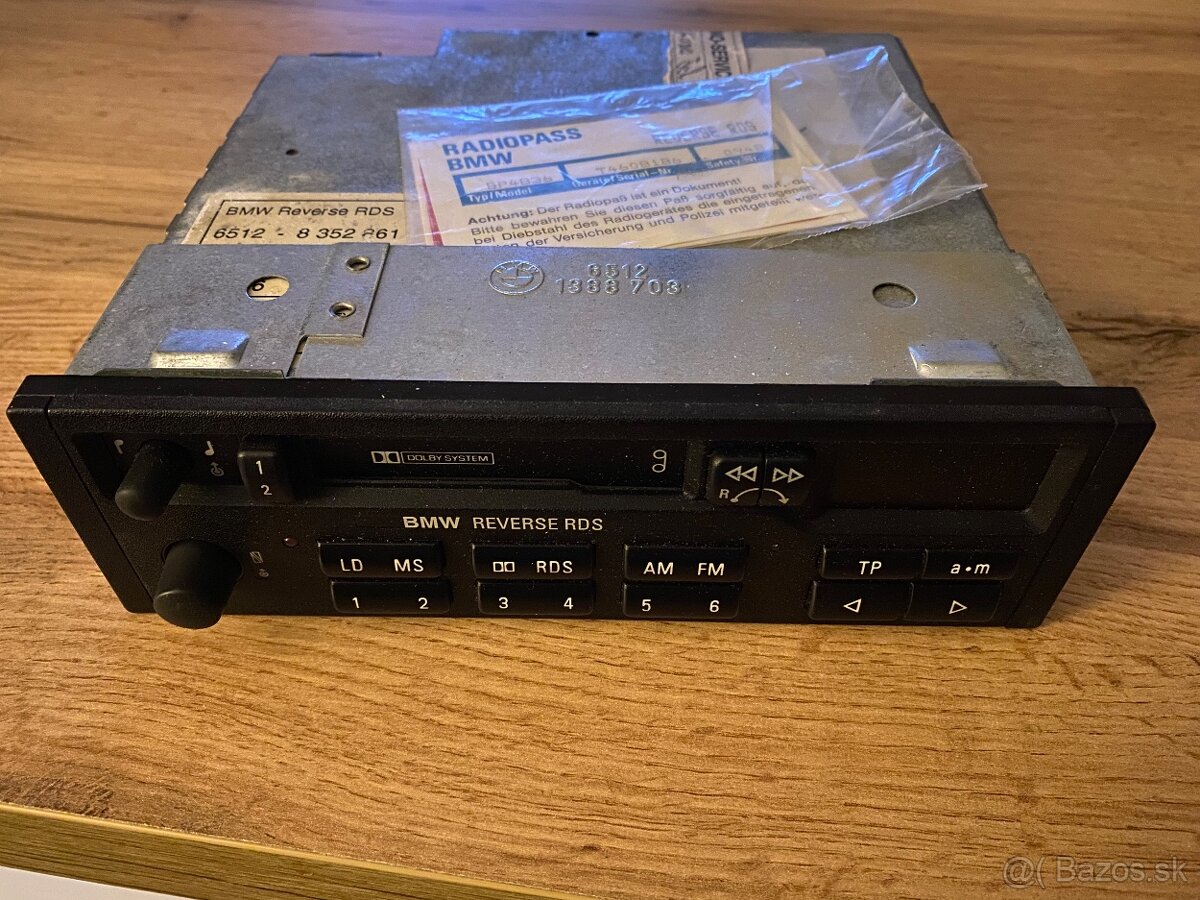 BMW Radio Reverse RDS E24 E28 E30 E31 E32 E34 E36 Z3