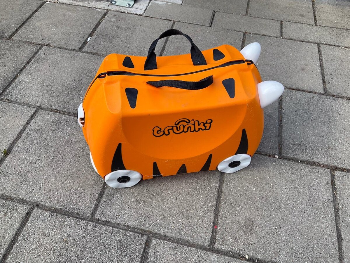 Detský kufrík Trunki – tiger (oranžový)