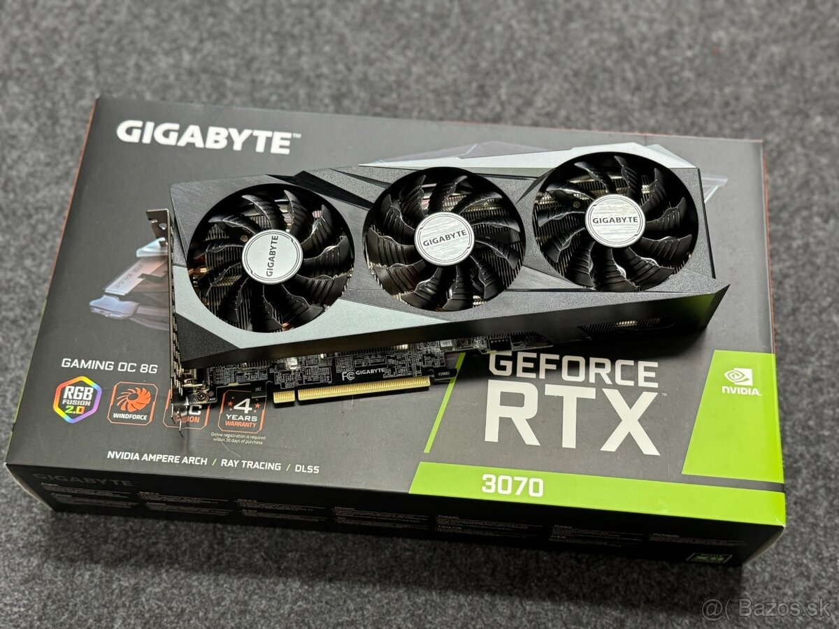Predám grafiku NVIDIA GeForce RTX 3070 GAMING OC 8G