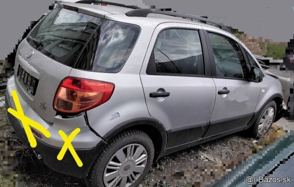 Fiat Sedici 1.6 2010 88kW predám motor M16A, DVERE, PREVODOV