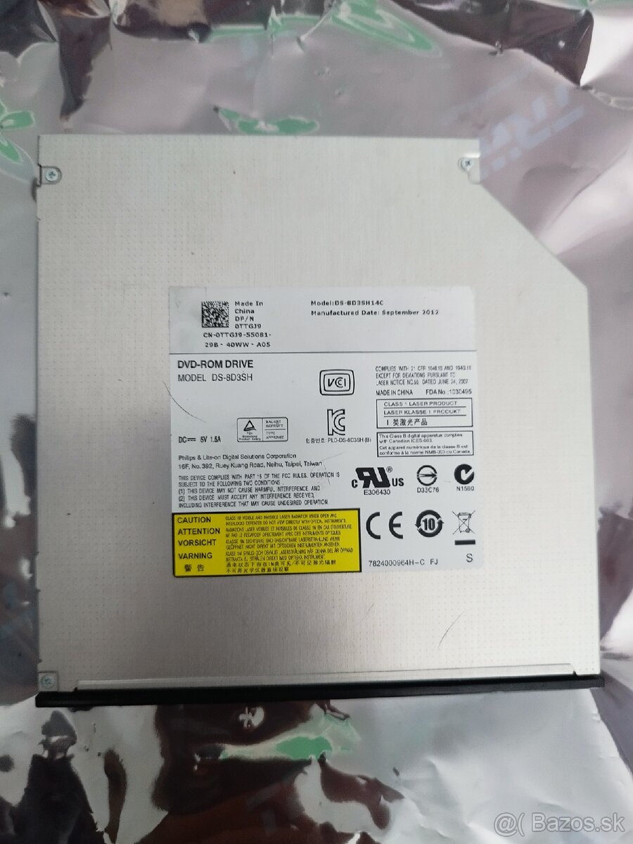 DVD ROM DS-8D3SH – interná optická mechanika