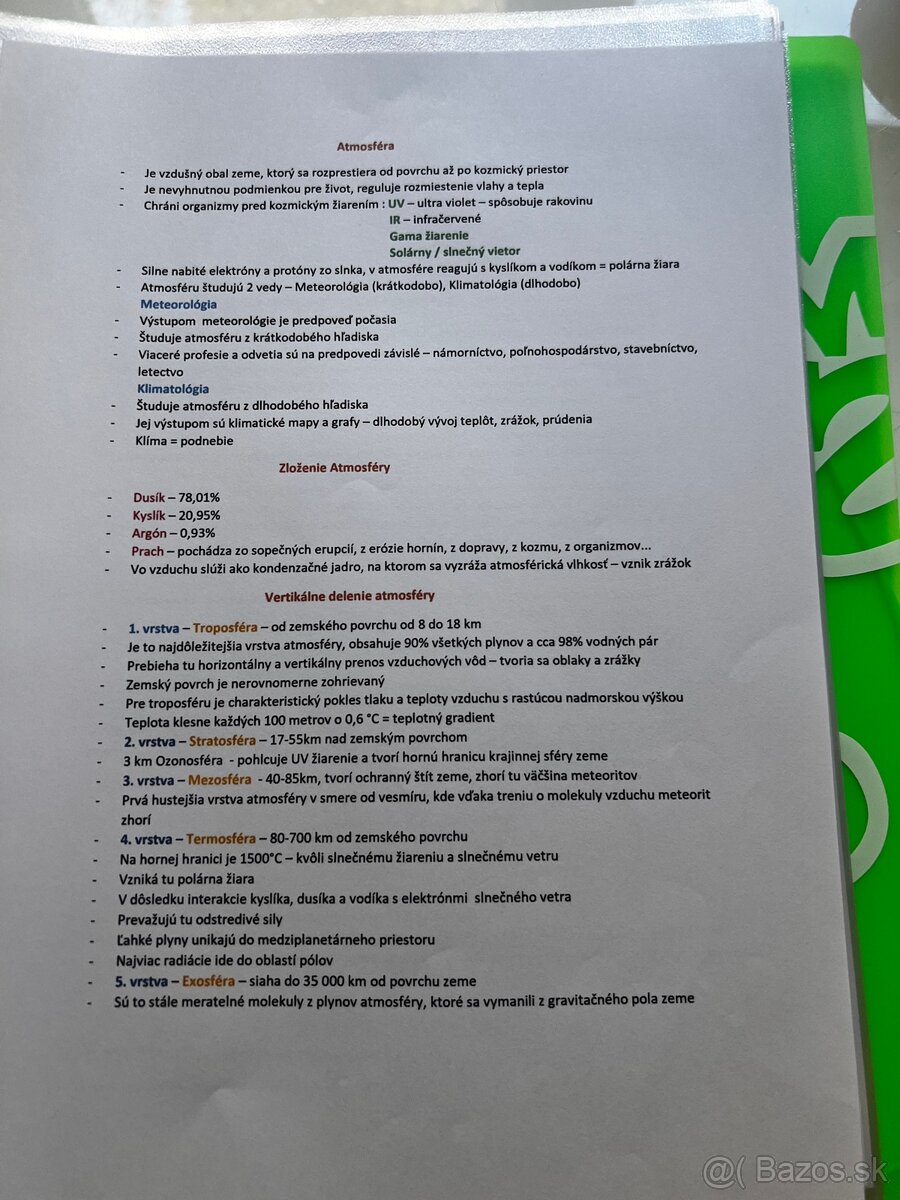 Maturita z geografie