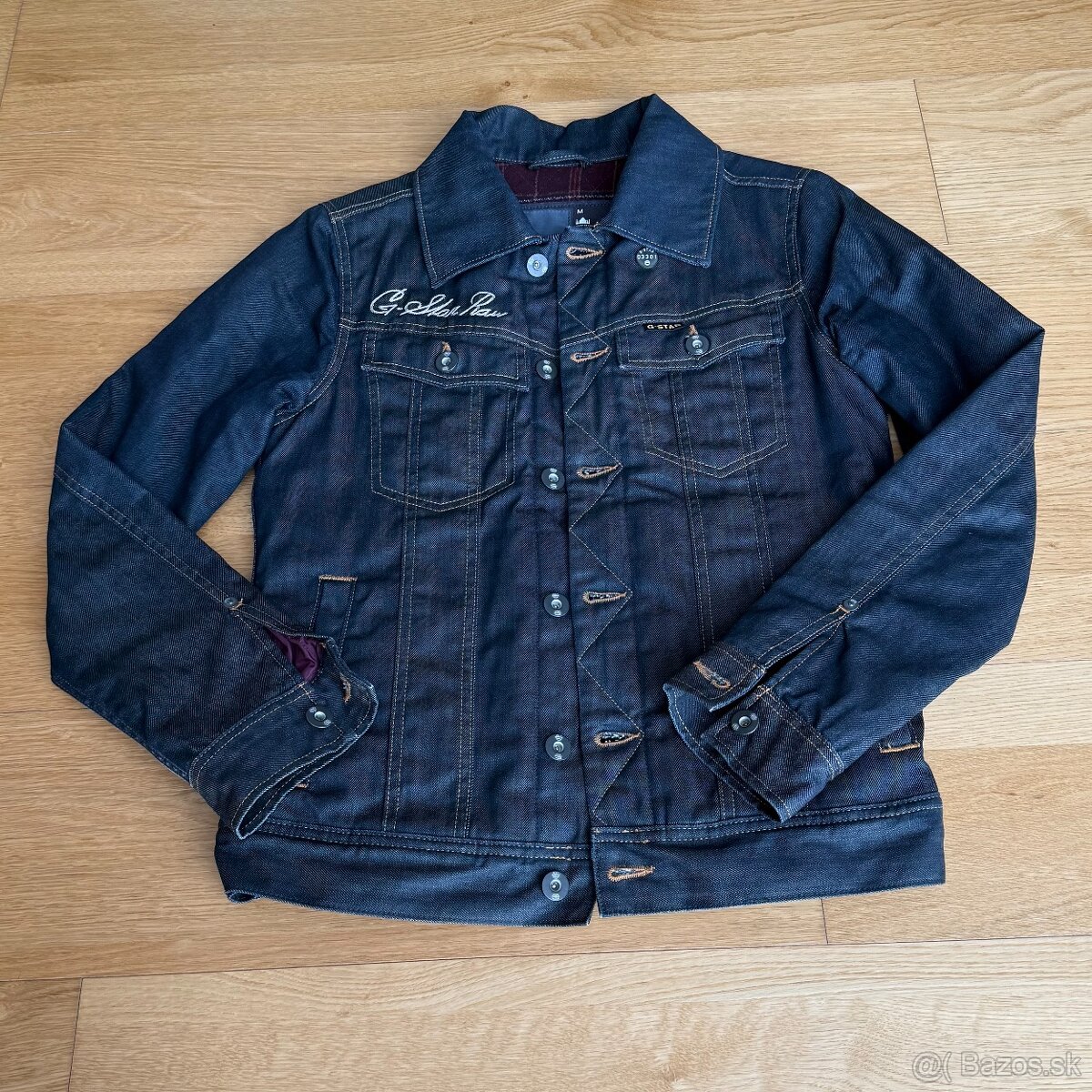 Rifľová bunda G-STAR SLIM TAILOR SHUTTER, TOP stav, veľ. M