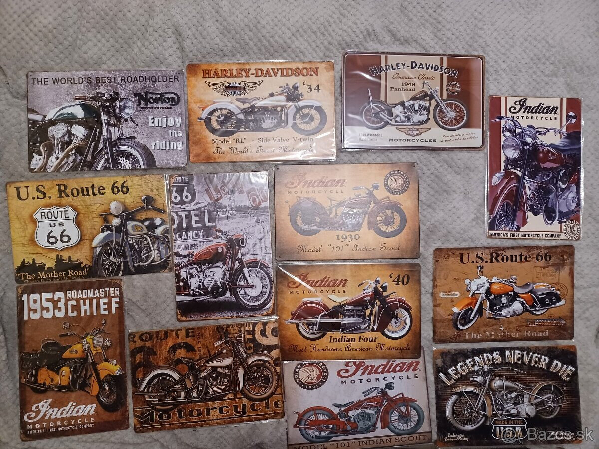 Harley Davidson, Indian moto tabule