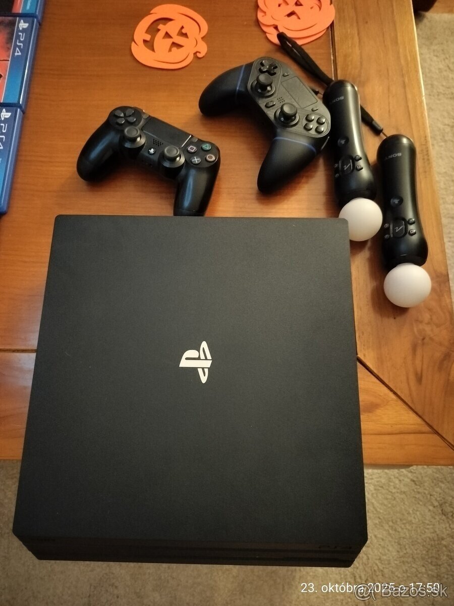 Sony PlayStation 4 Pro 1TB, kompletný set