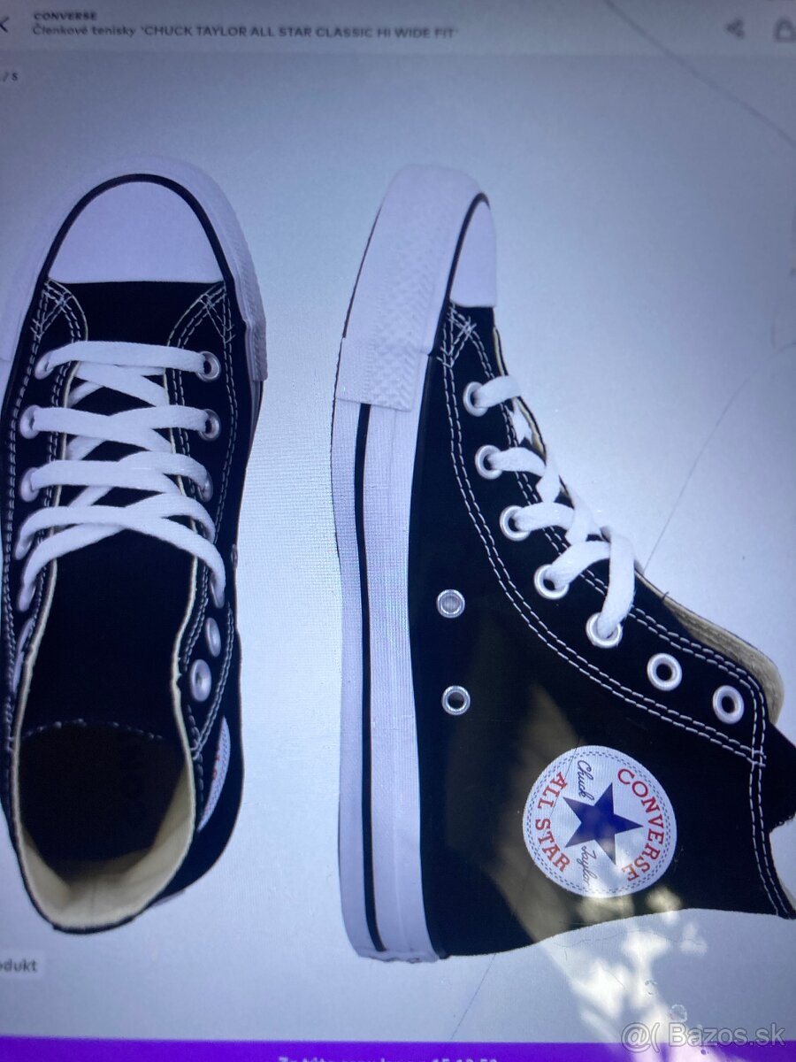 Converse kotnikové čierne
