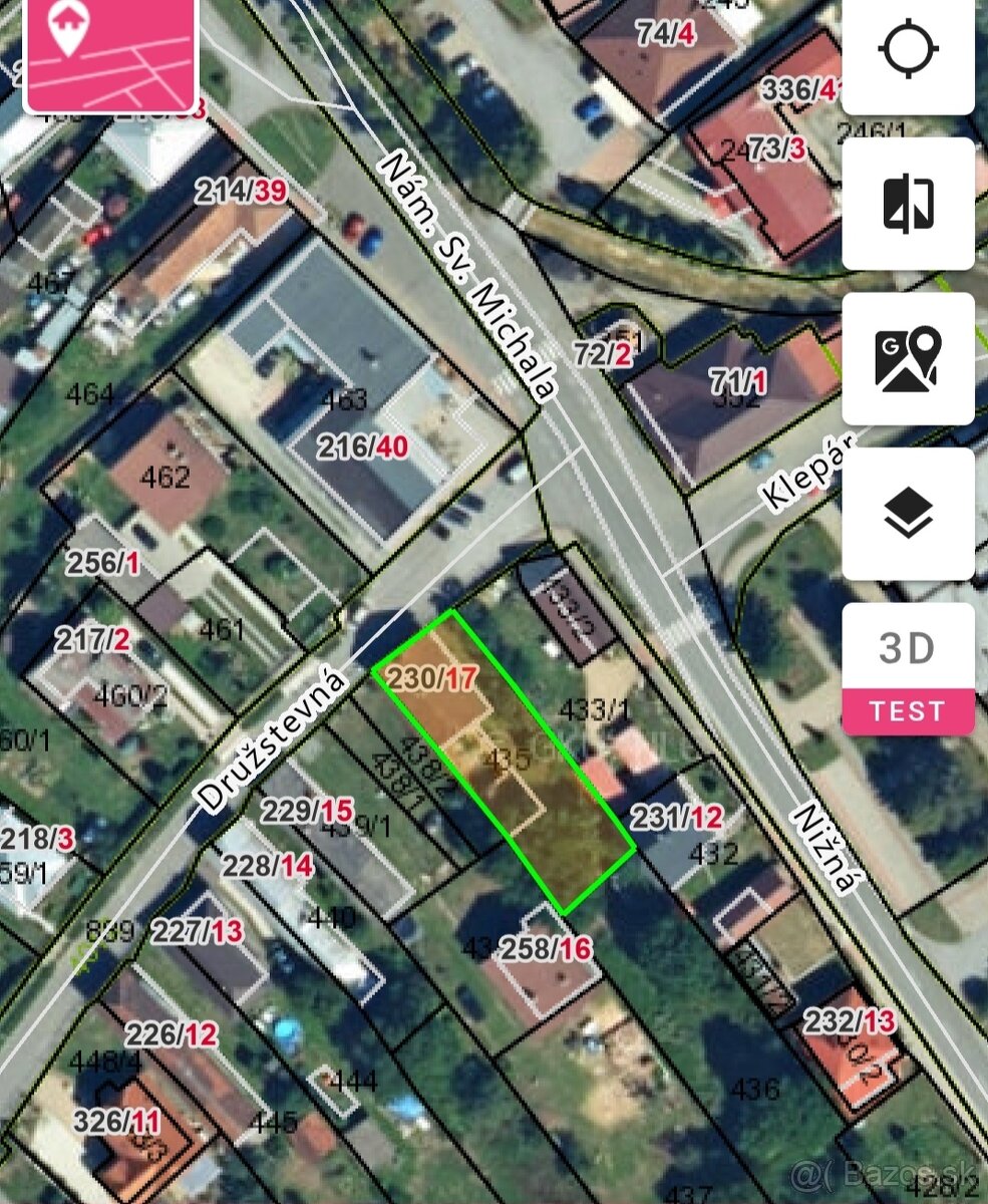 Pozemok v obci Kurima