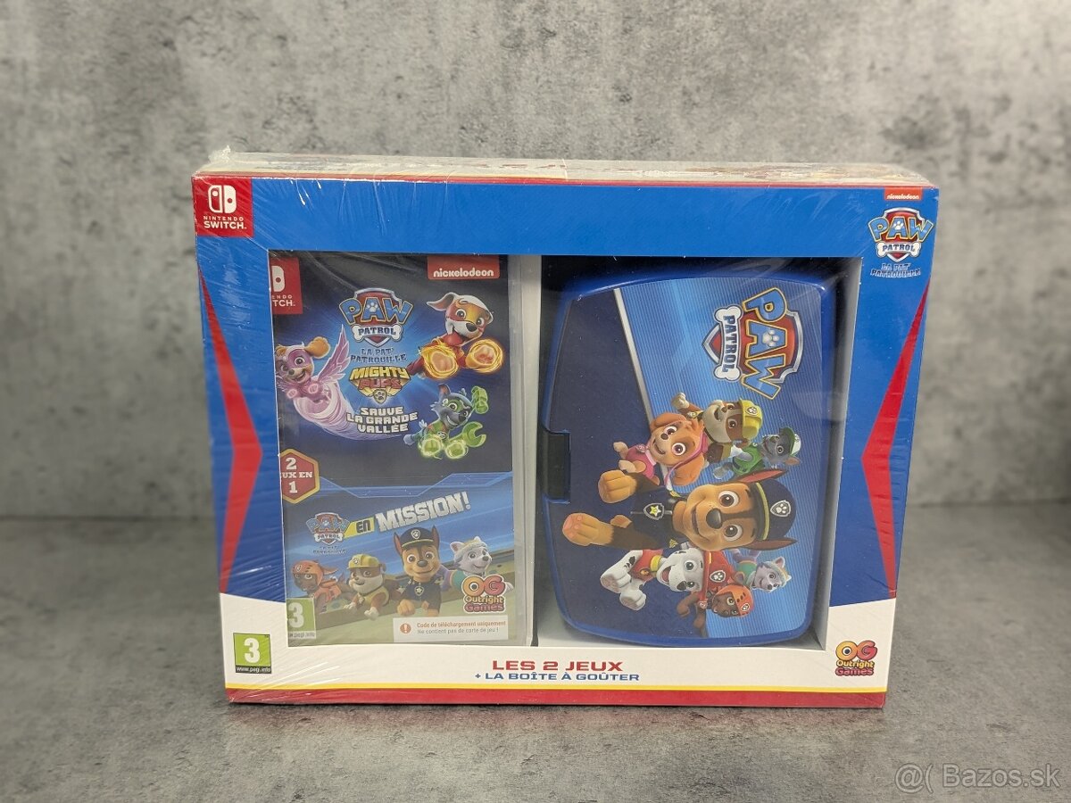Paw Patrol Mighty Pups + On a Roll + desiatová krabička