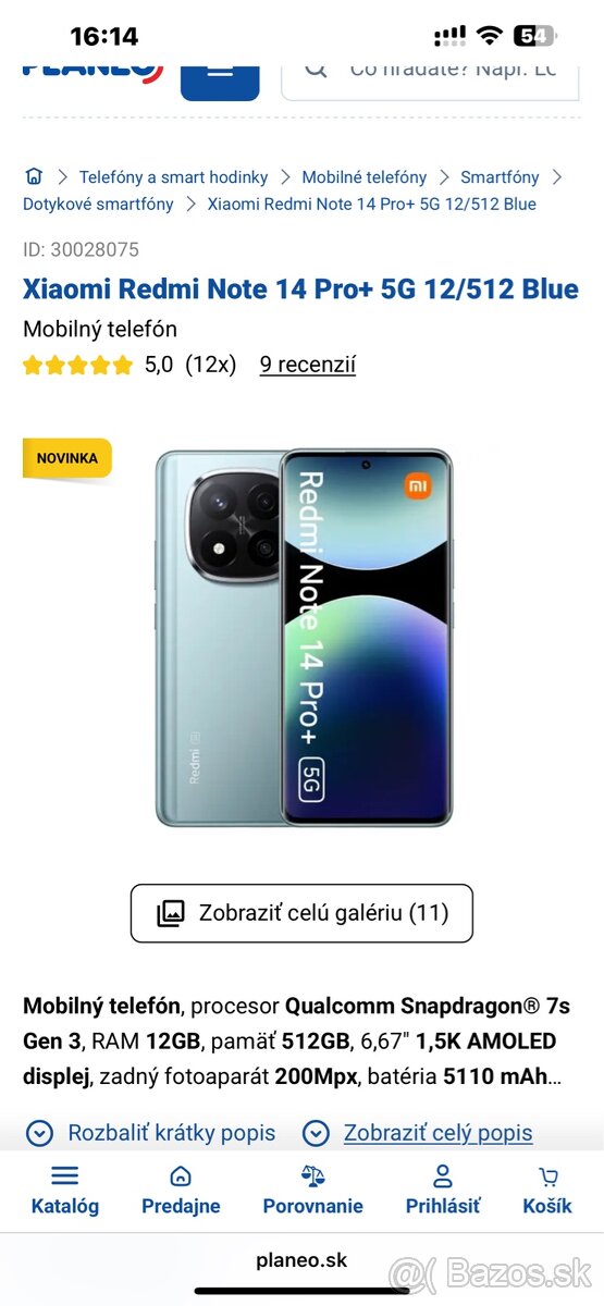 Xaomi redmi note 14 pro plus 512