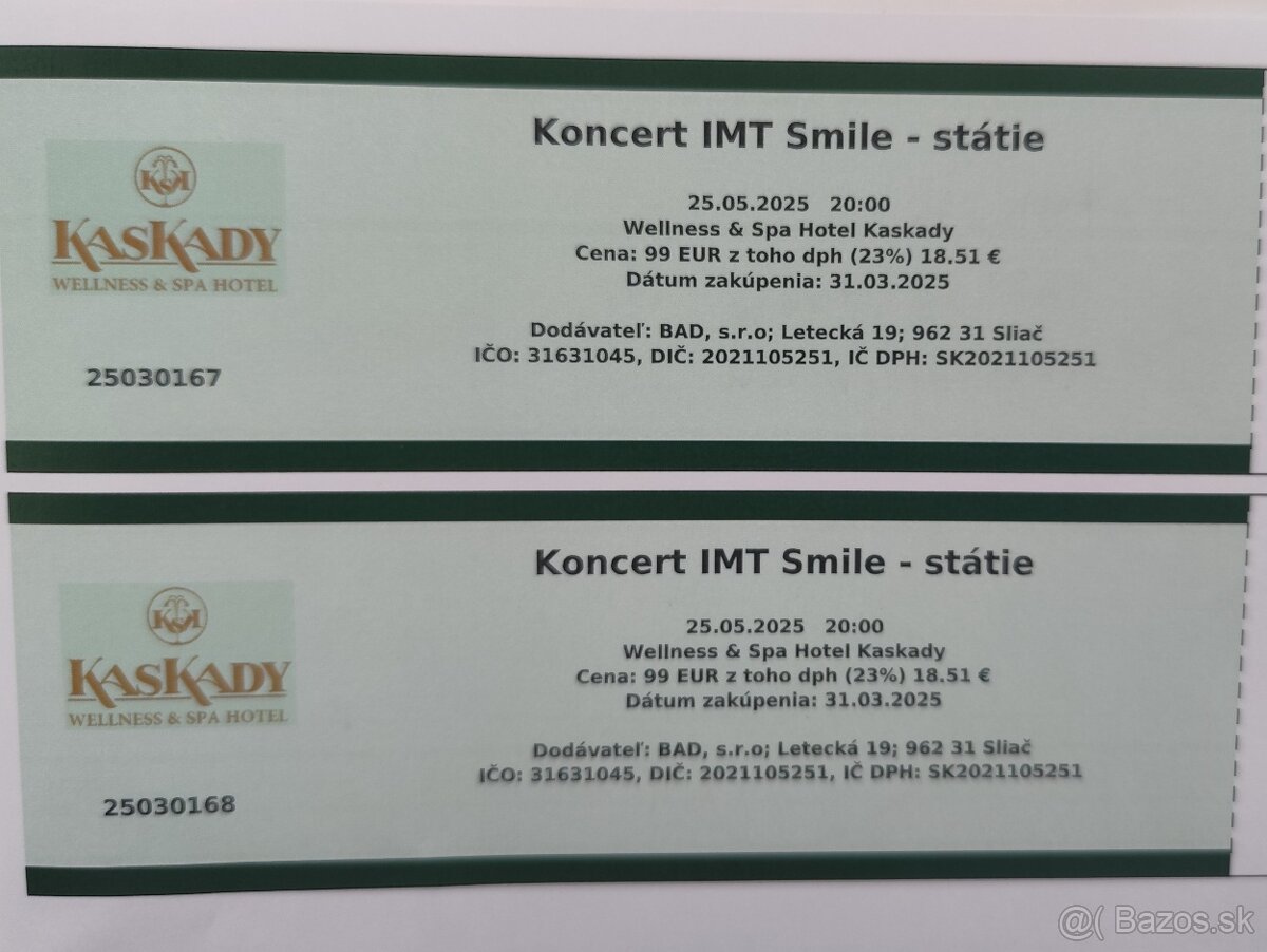 IMT smile Kaskady