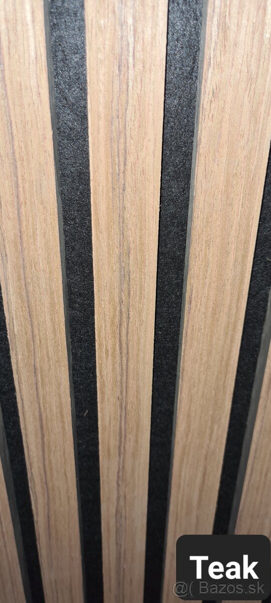 5ks posledné akustické panely TEAK lamely, obklad, platne