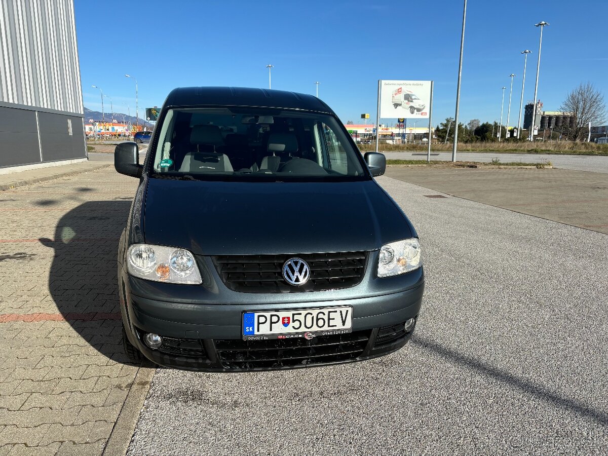 VW Caddy Life Family. 1.9 TDi, 77kW BLS, r. 2007