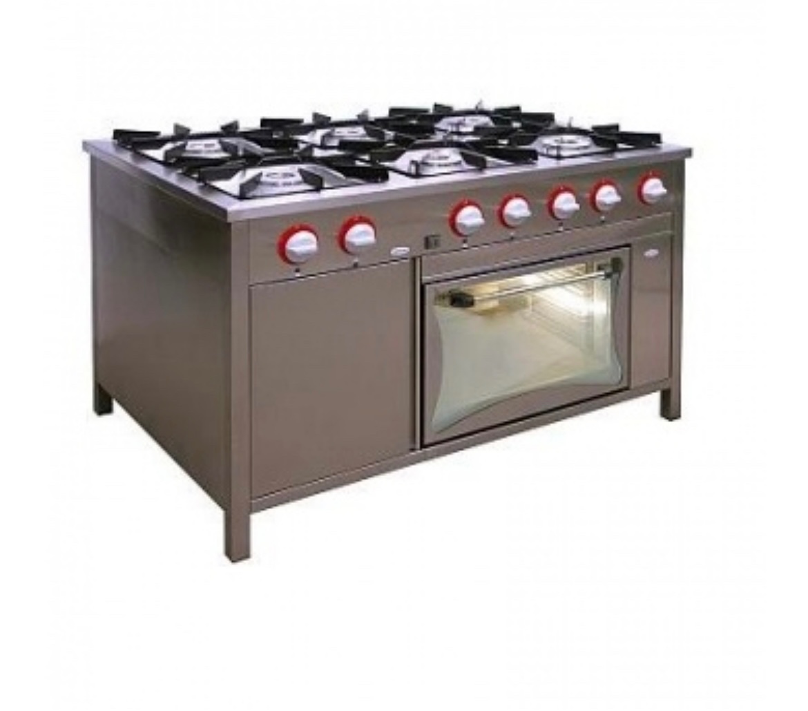 EGAZ Gastronomický plynový sporák 6 horákov