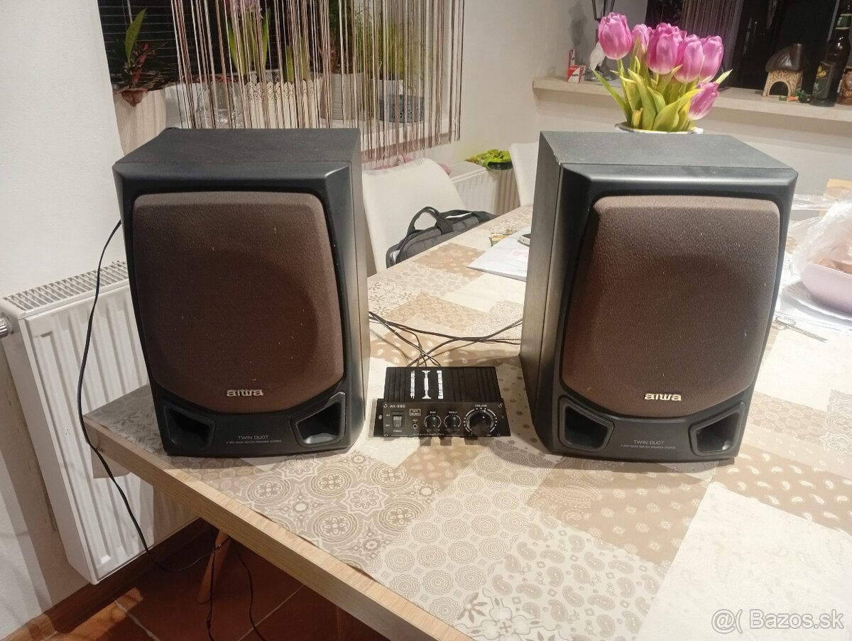Hifi zosilňovač + Repro Aiwa
