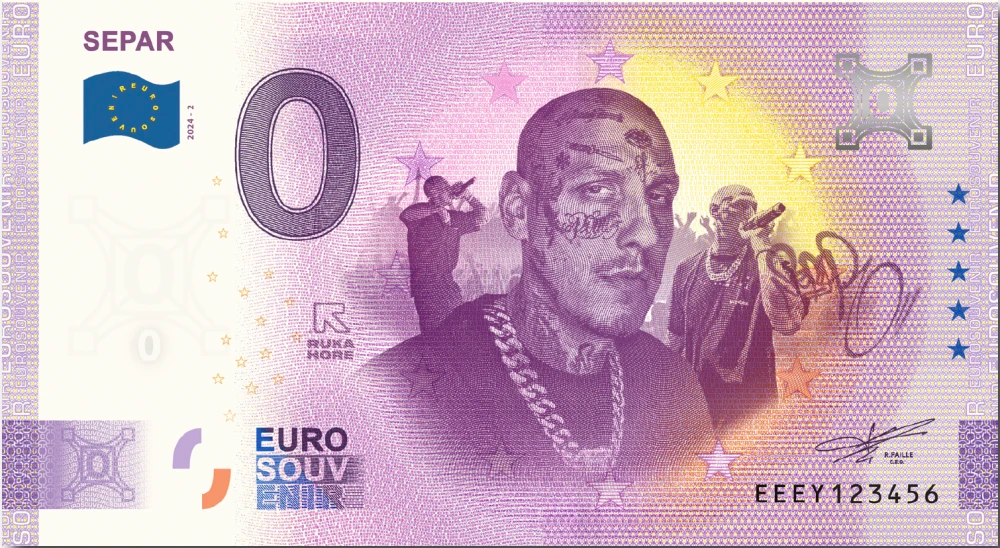 Separ 0€ Bankovka 2 . Séria