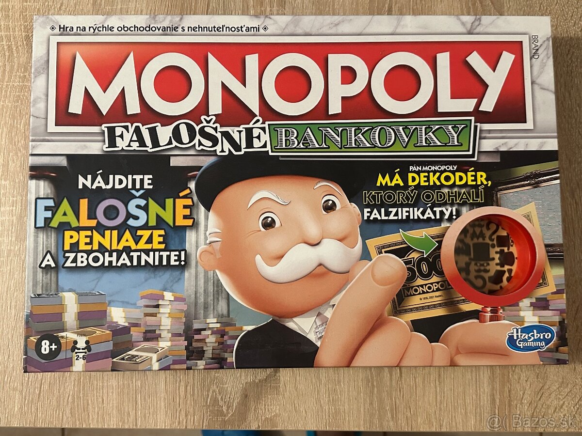 Monopoly falošné bankovky CZ/SK - nová