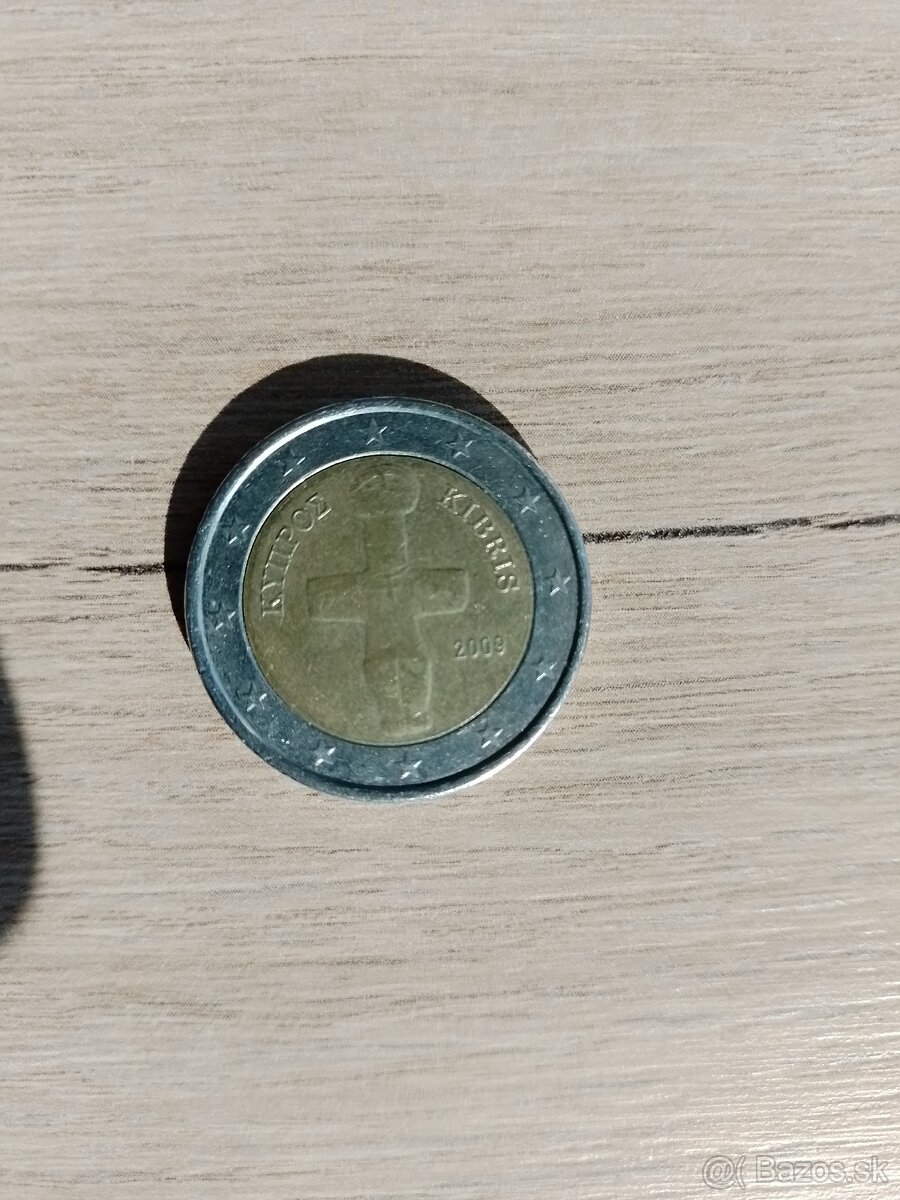 Cyperka 2 euro minca z roku 2009