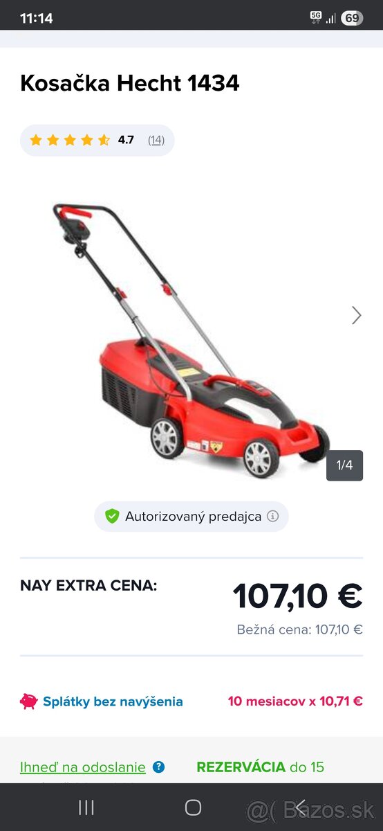 Kosačka Hecht