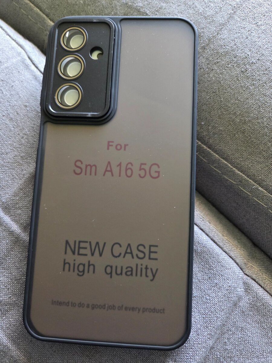 Cover zadný na Samsung A16 5g čierne púzdro ktoré chráni fot