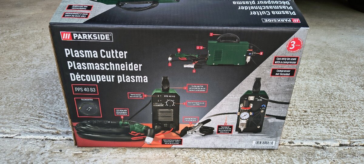 Plazmová rezačka Parkside PSS 40 B3