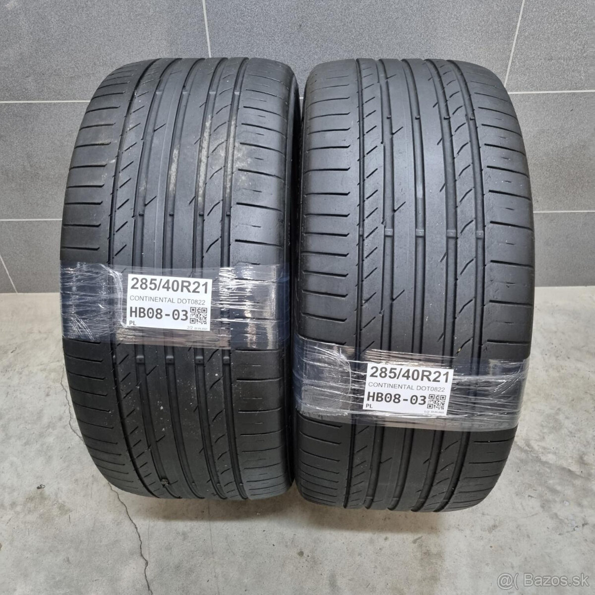 Letné pneumatiky 285/40 R21 CONTINENTAL DOT0822
