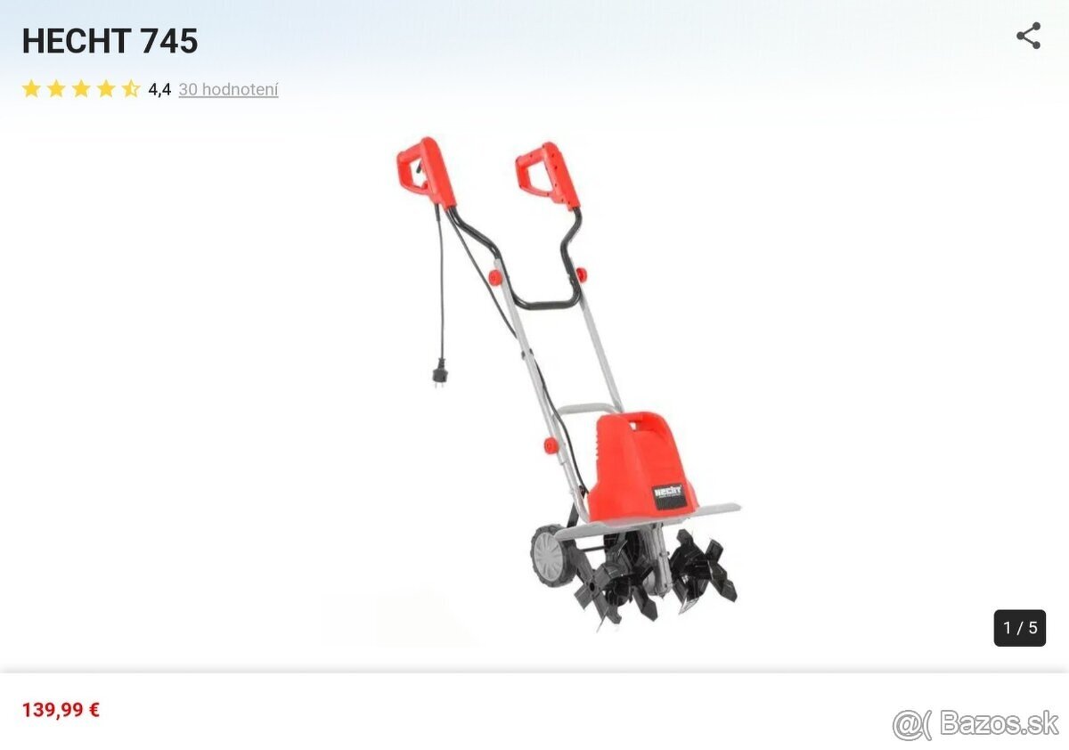 Elektrický kultivátor - HECHT 745