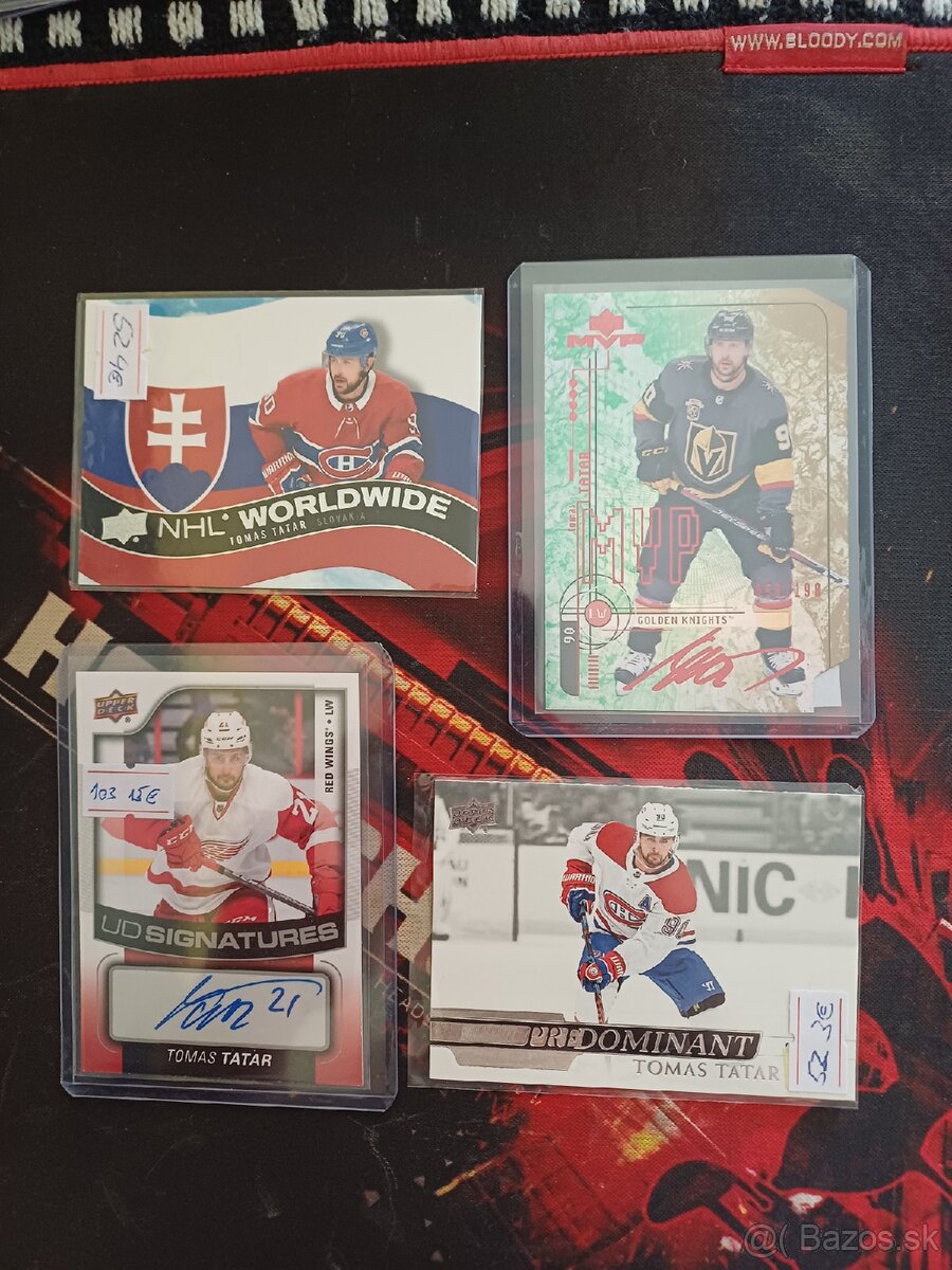 Hokejove karty / kartičky Tomas Tatar