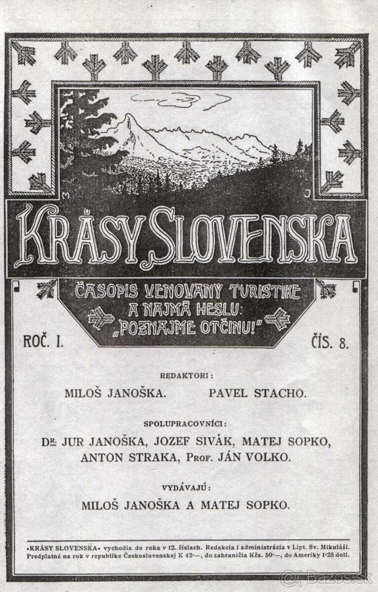 Kupim casopis Krasy Slovenska