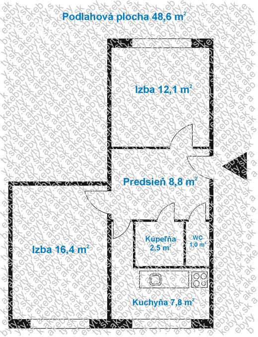 Na predaj: moderný 2-izbový byt po kompletnej rekonštrukcii 