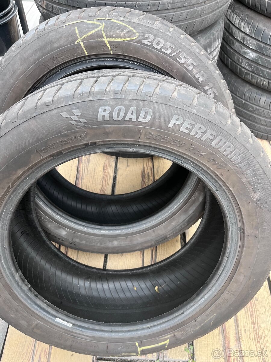 Predám letné pneumatiky 2ks - 205/55 R16