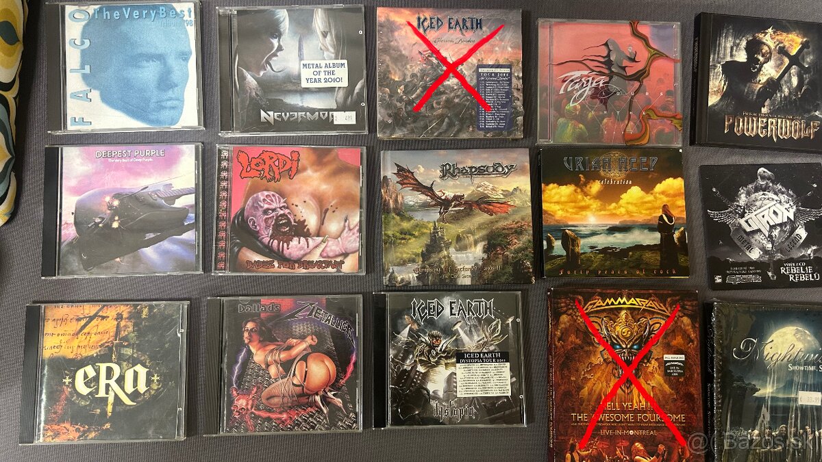 Metalove a rockove CD