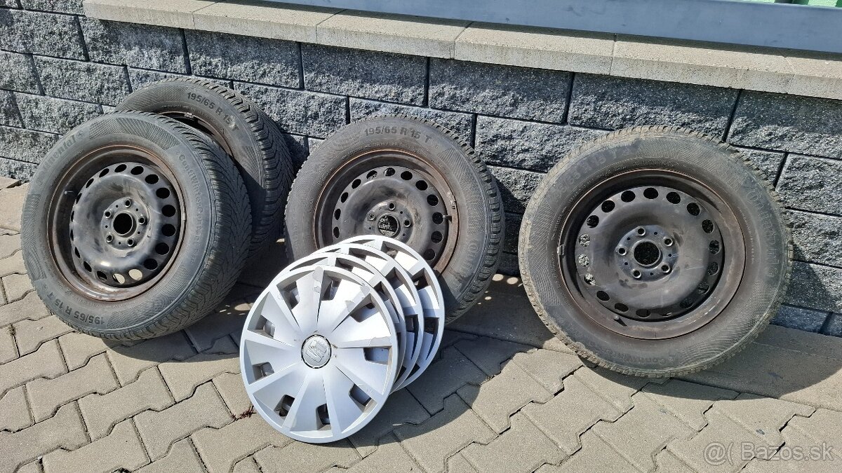 Zimna sada Continental R15 195/65 91T,5mm,6jx15,5x112