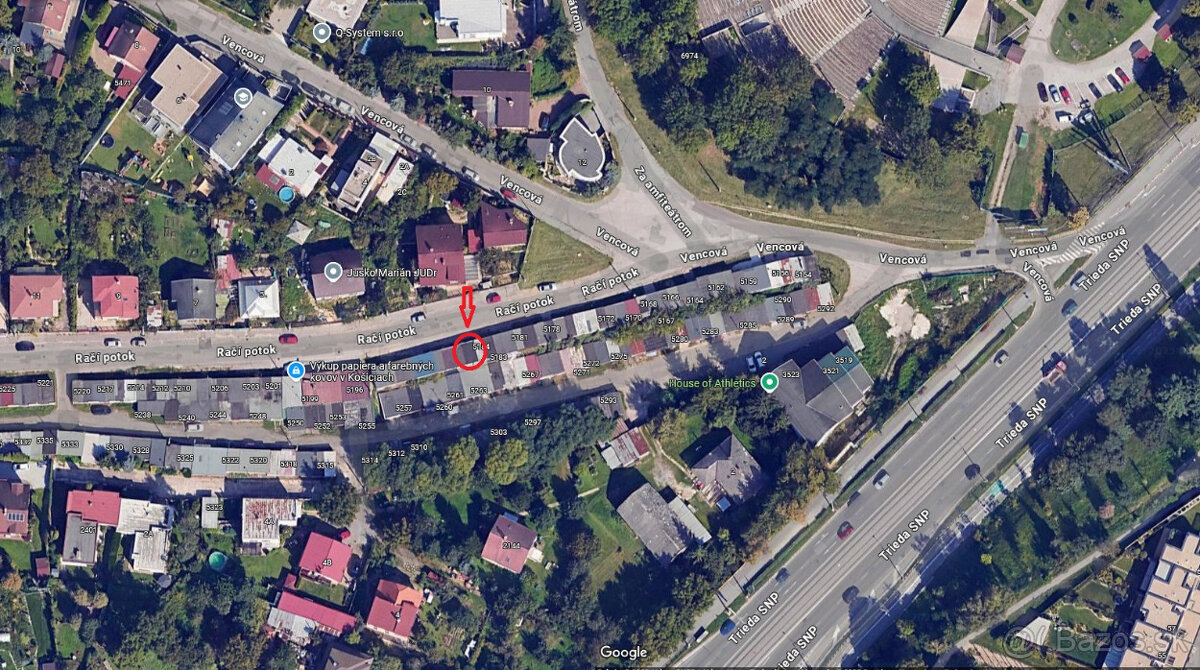 Predaj radovej garáže s pozemkom, za Amfiteátrom, KE–Sever