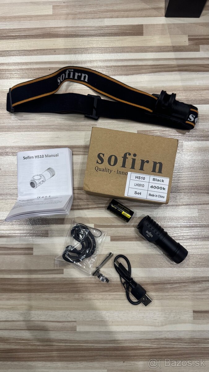 Celovka Sofirn hs10 s bateriou 1100 lumenov