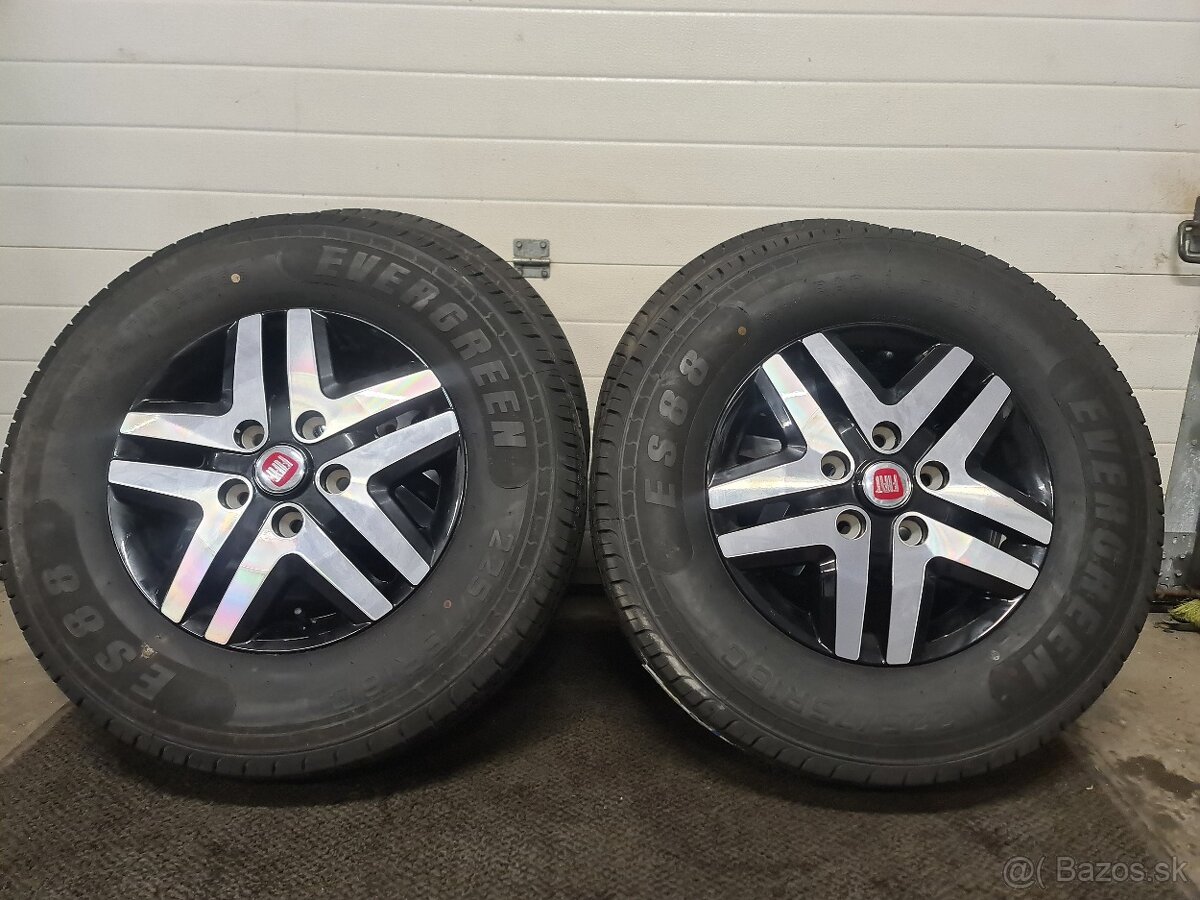 FIAT 5X130 R16 + LETNE PNEU 225/75 R16c