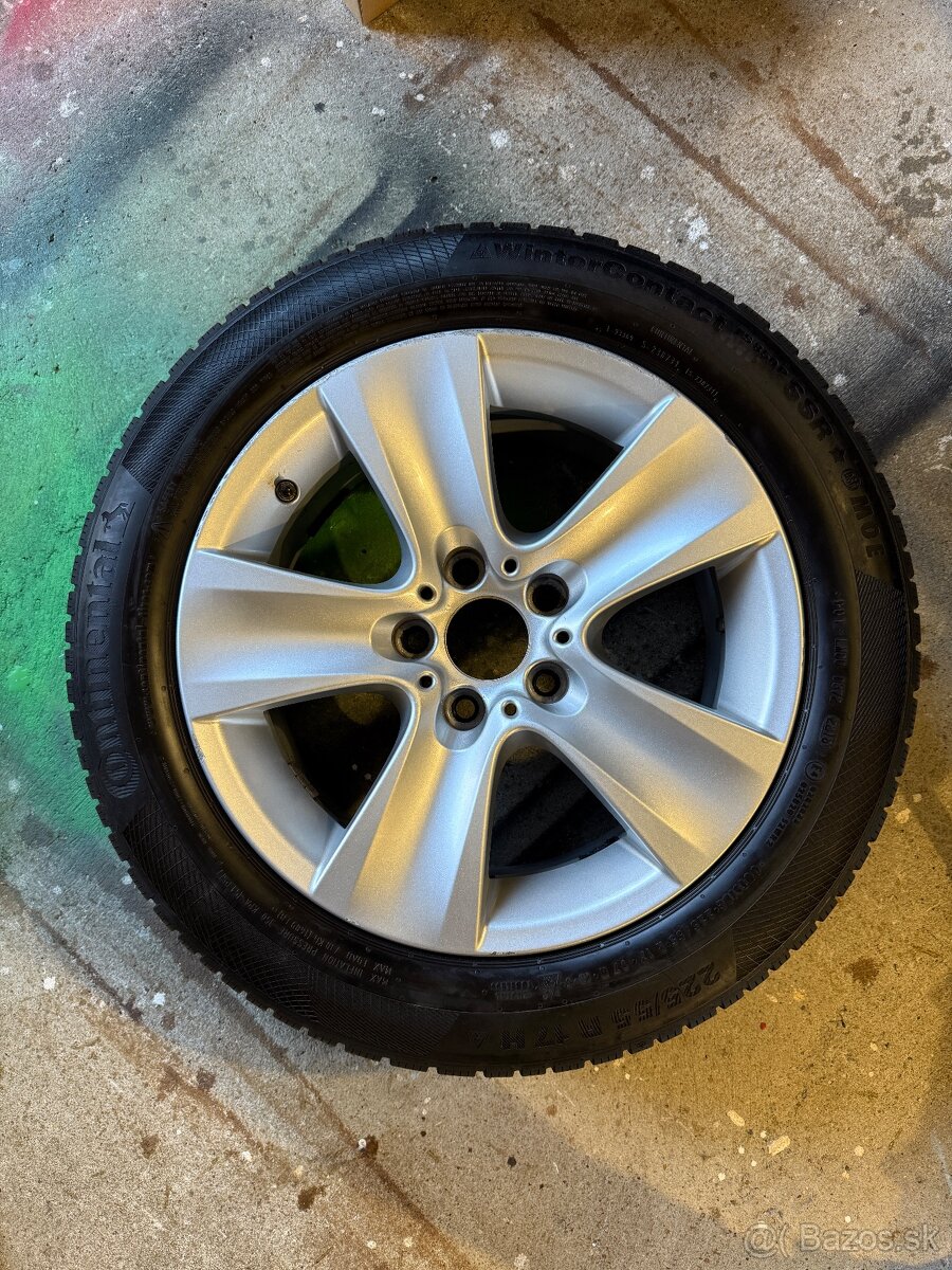 Continental 225/55 R17 s original diskami BMW