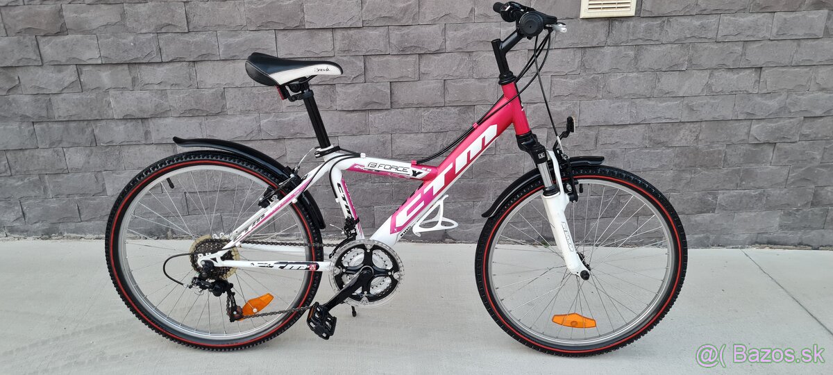 Bicykel Ctm 24" ruzovobiely