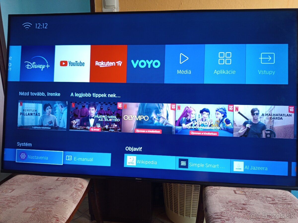 Hisense 65A7100F 65"(165 CM) bezrámikový 4K UHD inteligentn