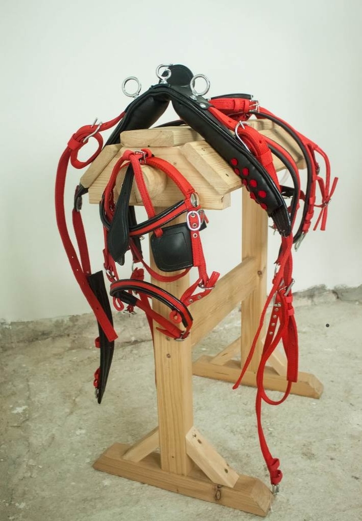 Postroj pre jedného koňa čierno