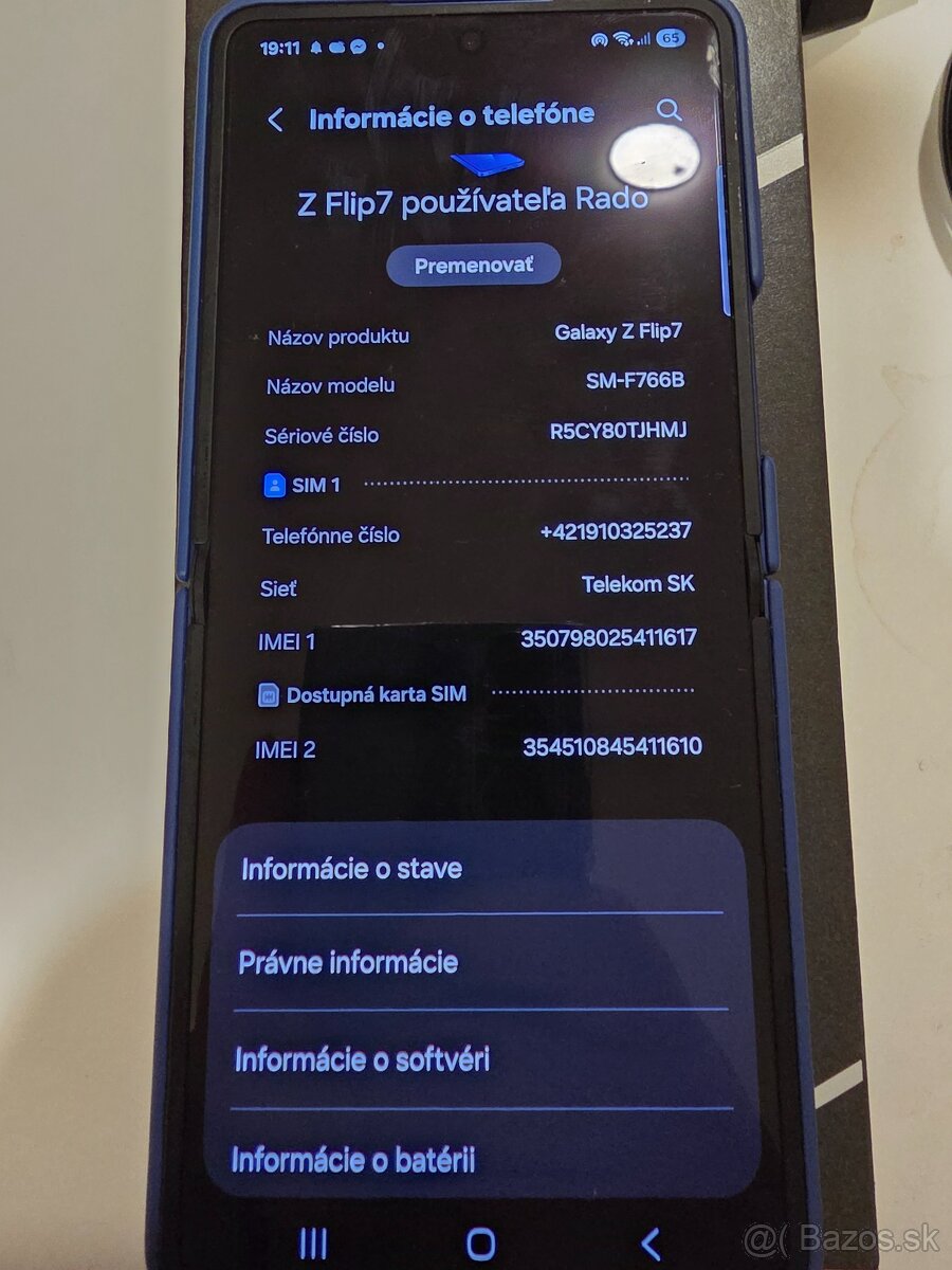 Samsung Zflip7 256gb