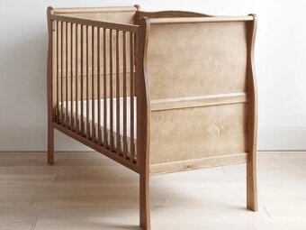 Detská postieľka Nobleo Vintage, prebaľovací pult, bariérka