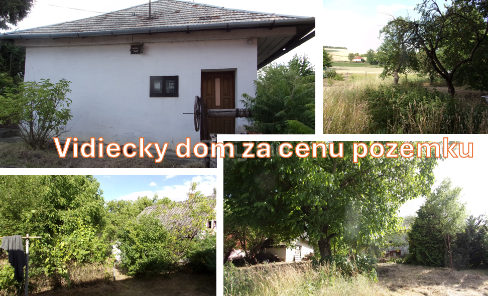 Exkluzívny predaj - vidiecky dom 90 m2, pozemok 4269 m2, Ded