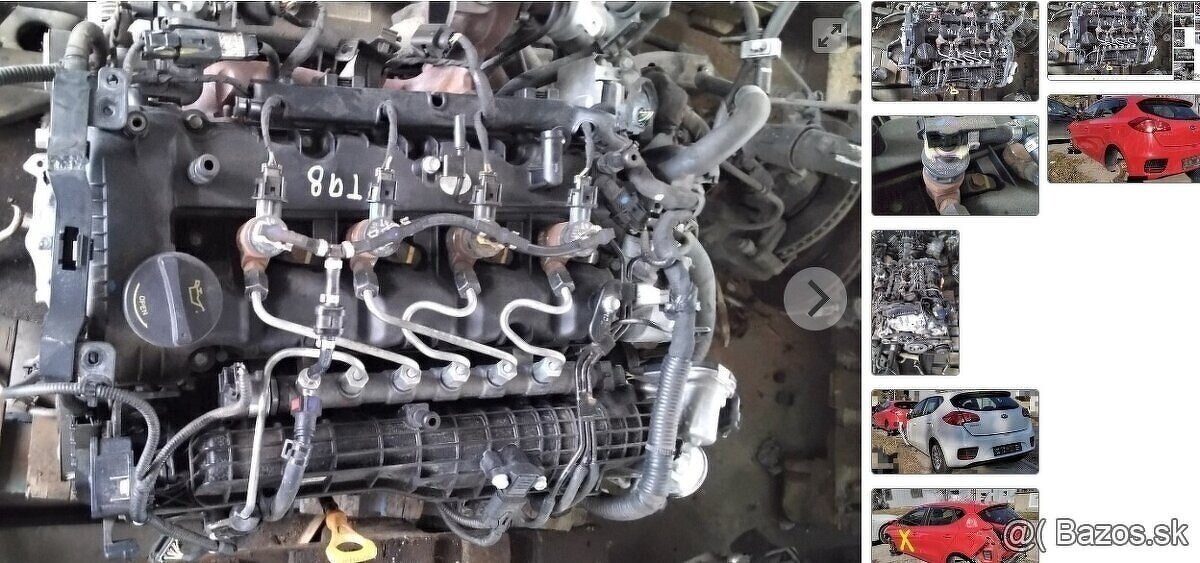 MOTOR D4FC KIA CEED 1.4 CRDI 2015 TRYSKY 0445110587 a iné p