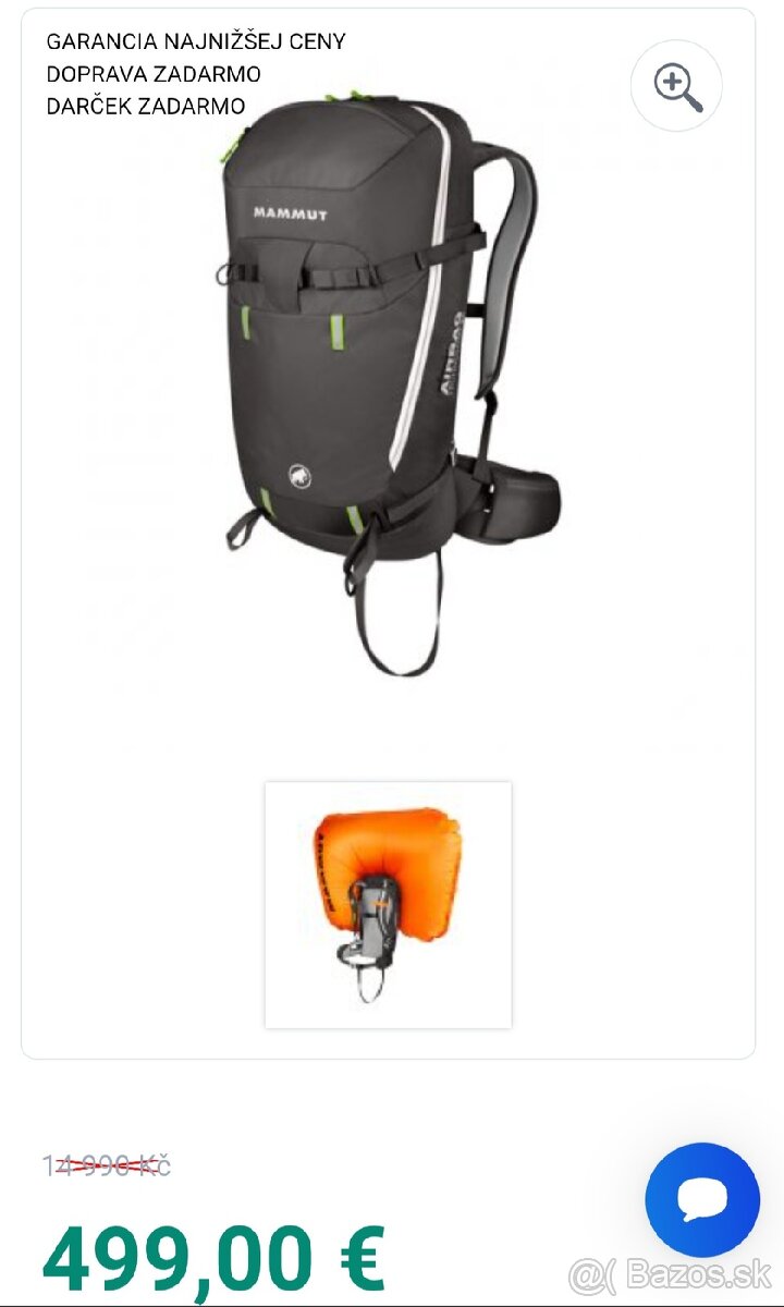 Lavínový Batoh Mammut Light 30L RAS 3.0